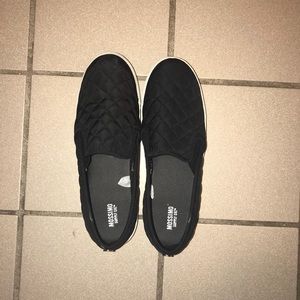 Black Quilted Slip On Shoe size 8